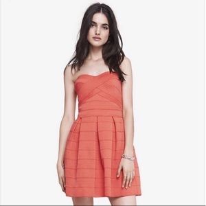 Express Bandage Fit and Flare Dress